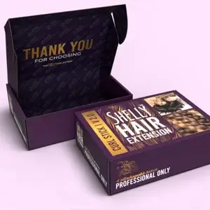 Custom Hair Extension Packaging Boxes