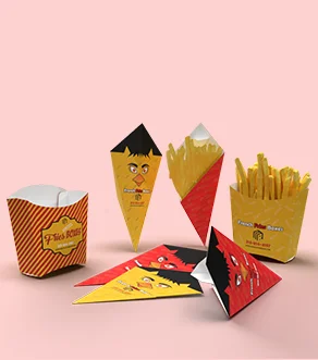 Custom French Fry Boxes