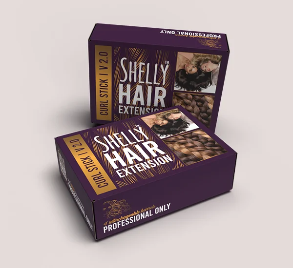 Custom Hair Extension Packaging Boxes